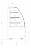 Витрина нейтральная Carboma K70 N 0,9-1 LIGHT 9005 (версия 2.0)