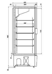 Шкаф морозильный Ариада Рапсодия R1520L
