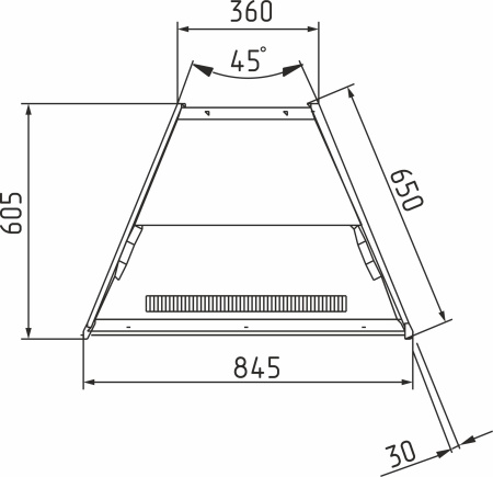 Витрина кондитерская Carboma K70 VM-3 LIGHT 0012-0109 (ВХСв-У1д)