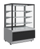 Витрина кондитерская Carboma KC70 VV 0,9-1 STANDARD 9006-9005 (ВХСв-0,9д Cube Люкс ТЕХНО)